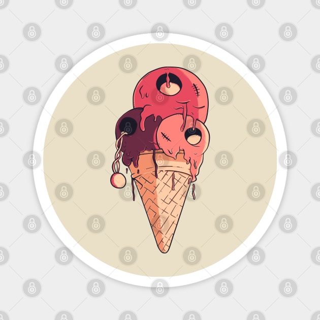 Ice Cream Monster Magnet by NathanRiccelle